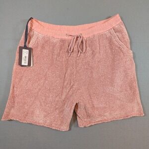 KITH Jay Chenille Shorts Relaxed Fit Men's Size XL Pale Mauve Lounge